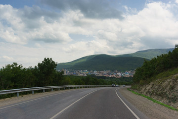 The entrance to the gorge is the village of Sukko, Gorodskoy Okrug Anapa, Krasnodarskiy Kray, Russia