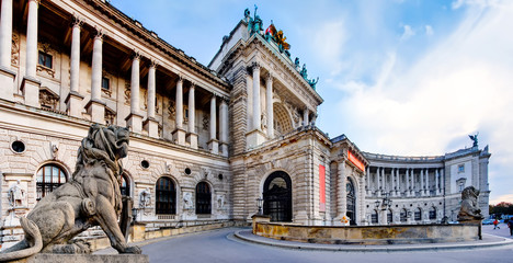 Obraz premium Wiedeński Hofburg, Heldenplatz