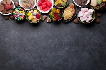 Foto op Plexiglas Snoepjes Kleurrijke snoepjes