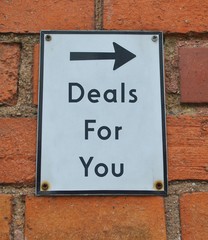 Deals for you - obrazy, fototapety, plakaty