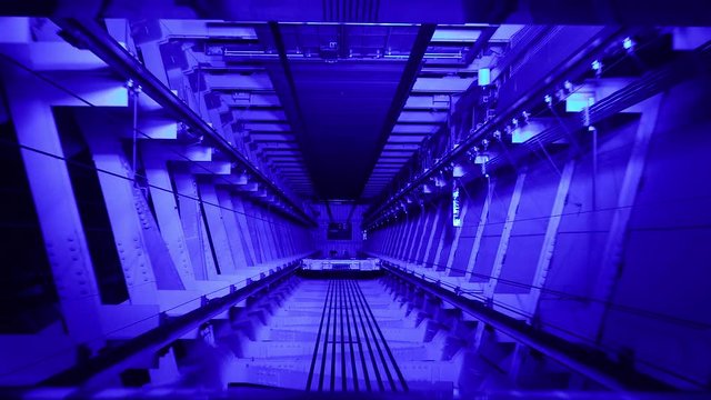 Elevator shaft descent