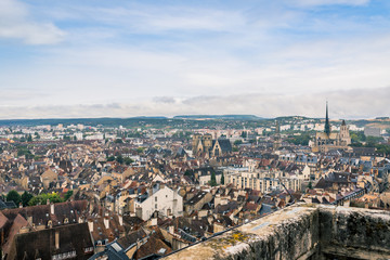 Obraz premium Vue sur Dijon du haut de la Tour Philippe Le Bon