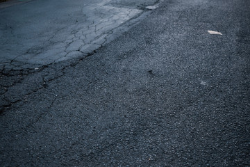Straßen Oberfläche Asphalt Flicken