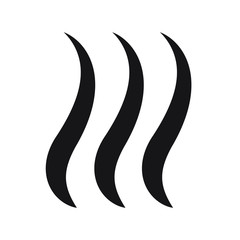 Obraz premium Smoke puff icon vector illustration isolated on white background