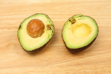 Avocado pear halves