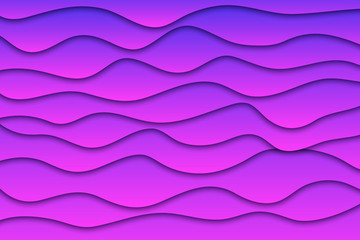 Vector realistic isolated gradient paper cut layer background for decoration and covering. Concept of geometric abstract design.