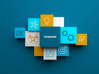 TEAMWORK 3D render concept