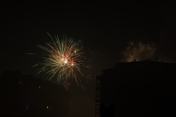 New Year Fireworks. Slovakia
