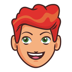 Obraz premium Man face cartoon