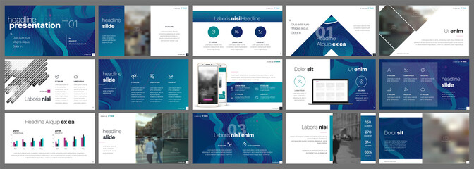 Presentation template. Gradient elements for slide presentations on a white background. Use also as a flyer, brochure, corporate report, marketing, advertising, annual report, banner. Vector