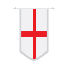 Obraz premium Flag of England on a banner