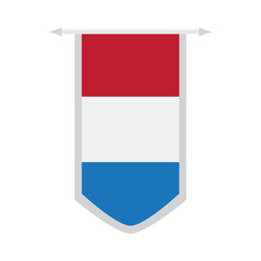 Flag of the Netherlands on a banner