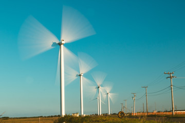 Longa Exposição - Parque Eólico Gargaú