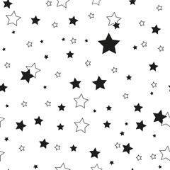 Star seamless pattern. Cute kids star seamless pattern. Seamless patter with stars. Star background. Babies fashion. Vector illustration, eps10
