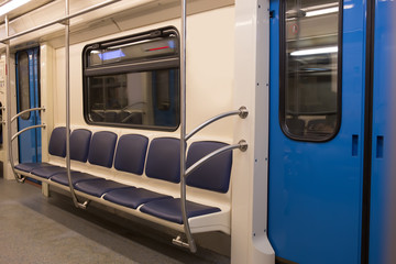 interior of the subway car