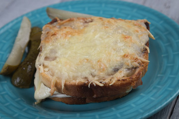 French croque monsieur sandwich