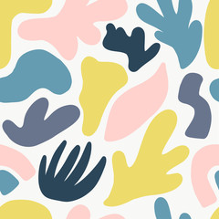 Abstract brushstroke seamless background, colorful patter.