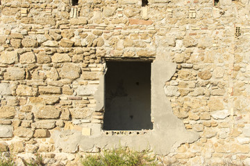 Paredes viejas y deterioradas