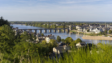 Vue sur la ville de Saumur, Maine-et-Loire