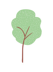 tree plant isolated icon