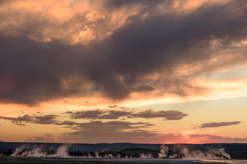 Sunset at Yellowstone