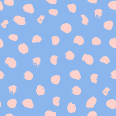 Trendy seamless pattern with brush strokes.