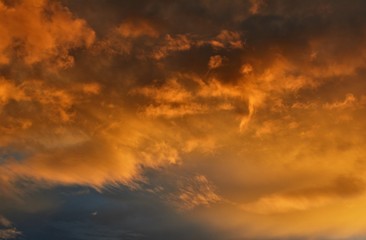 Orange sky afternoon