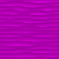 Abstract seamless pattern of wavy lines with shadows in purple colors