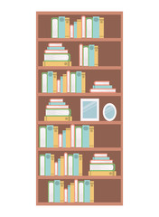 library shelving isolated icon