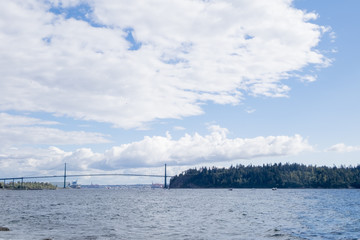 boats bridges ocean city skyline