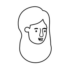 head of young woman avatar character