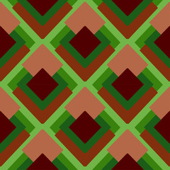 set of green and brown squares