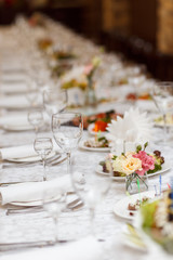 Served for a banquet table