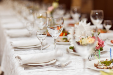 Served for a banquet table