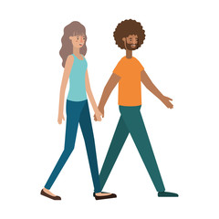 young couple avatar character