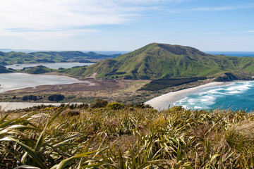 View over the sea to headland