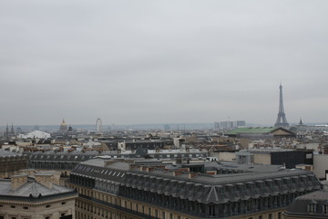 Fototapeta na wymiar Paris from rooftop