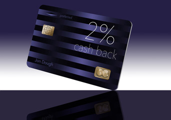 Here is a 2-percent cash back rewards credit card.