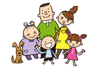 笑顔の家族