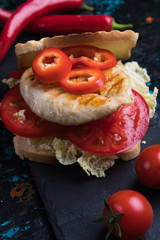 Grilled chicken sandwich