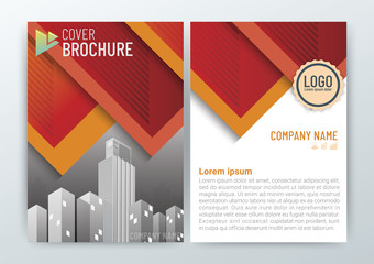 Abstract modern Background Design Template, Business Brochure, Flyer Layout, Poster, Magazine, Annual Report, Front and back, CMYK Color-vector illustration