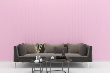 wall room pastel sofa interior living room 3D render Mockup Background Template Design