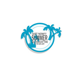 summer logo illustration vector