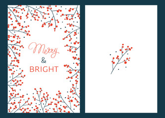 Christmas Cards with Branches