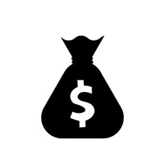 Money bag icon vector