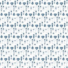 medical icon pattern vector background