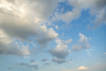 Fototapeta na wymiar The blue sky and white clouds..