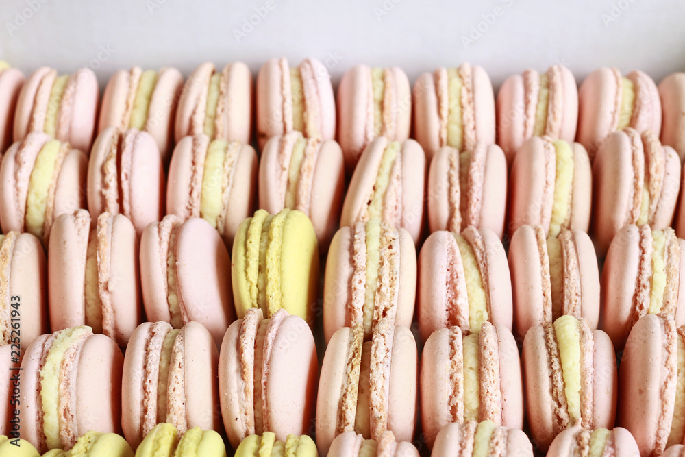 Sticker French macaroons cakes