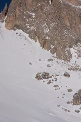 Rideaux tamisants Gasherbrum touring ski tracks in snow