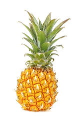 Ananas isolated on white background. Pineapple tropical fruit.